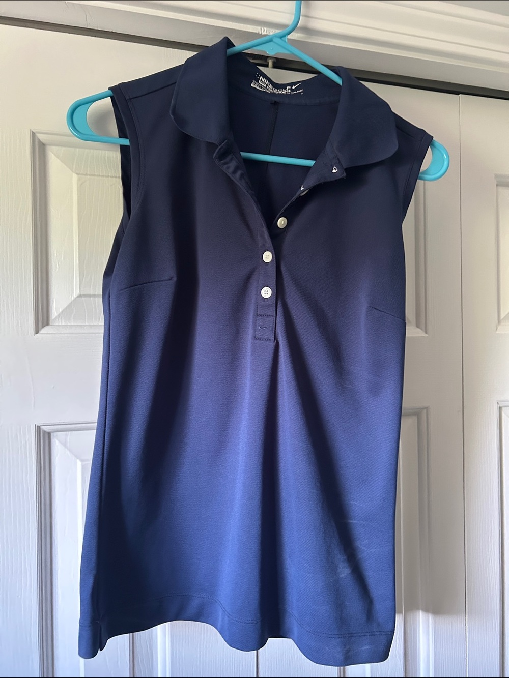 Nike Golf Tour Performance Sleeveless Polo Tank Top - Navy